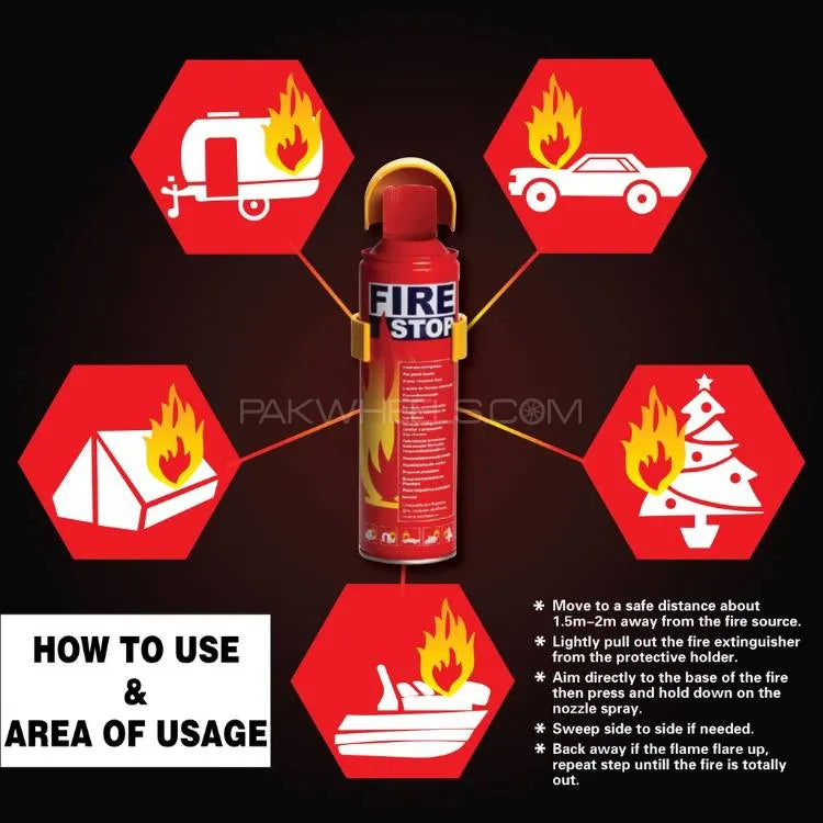 Foam Stop Fire (500Ml) - Portable Spray Safety