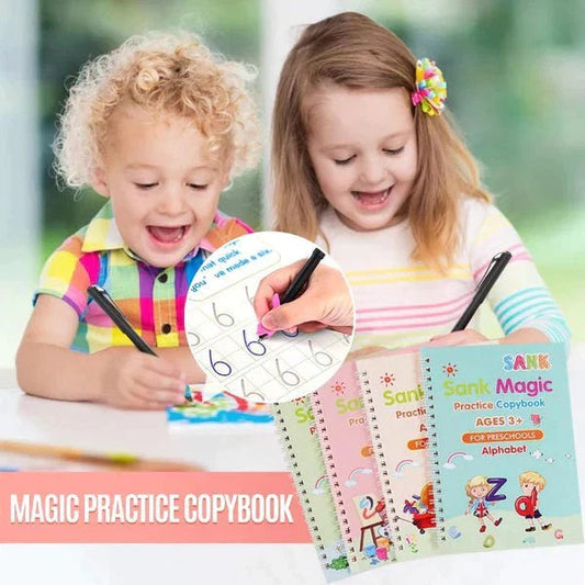 Magic Practice Copybook - For Kids (Set of 4)