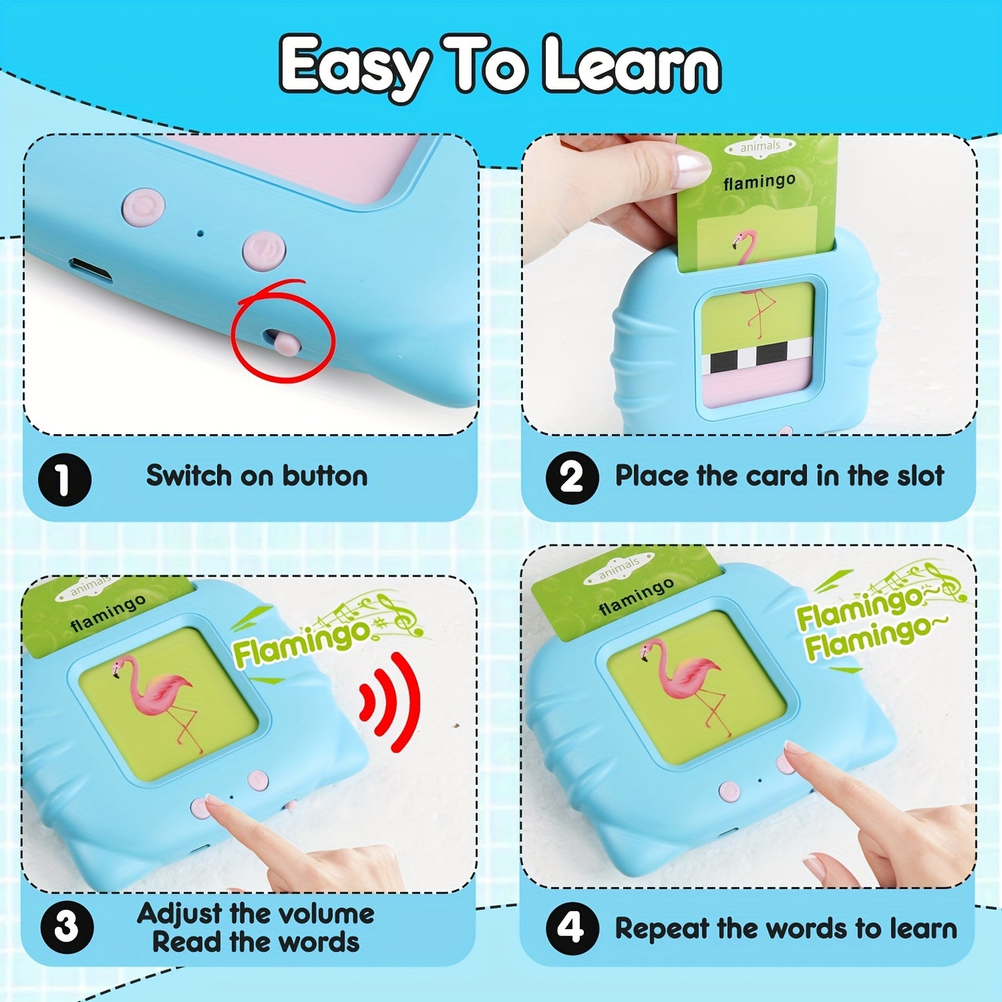 Flash Cards Learning Machine - For Kids